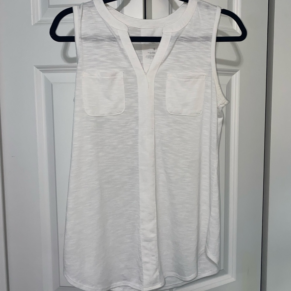 White Tank Top with Pockets